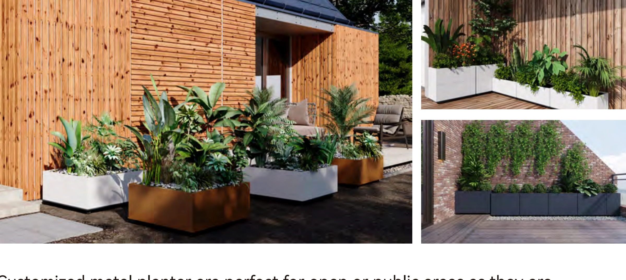Landscape planter arrangements